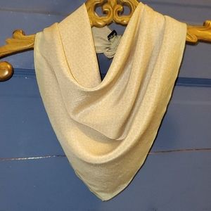 DKNY logo silk scarf